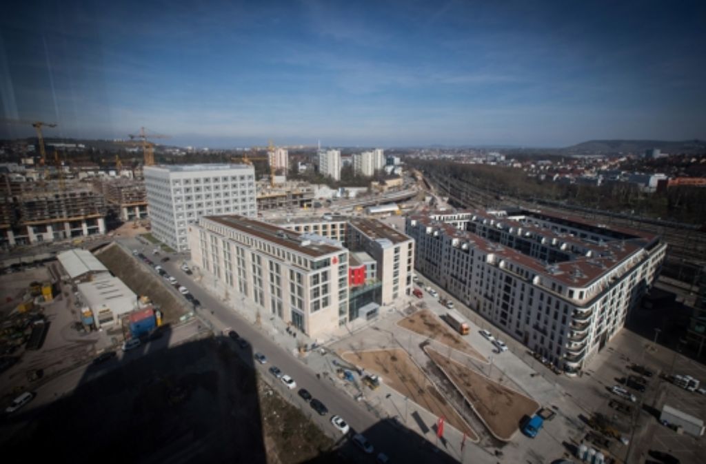 Auf dem  A-1-Areal – dem heutigen Europaviertel – sind bereits viele Neubauten entstanden. Foto: Achim Zweygarth
