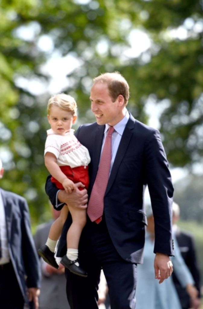 Prinz William mit Prinz George