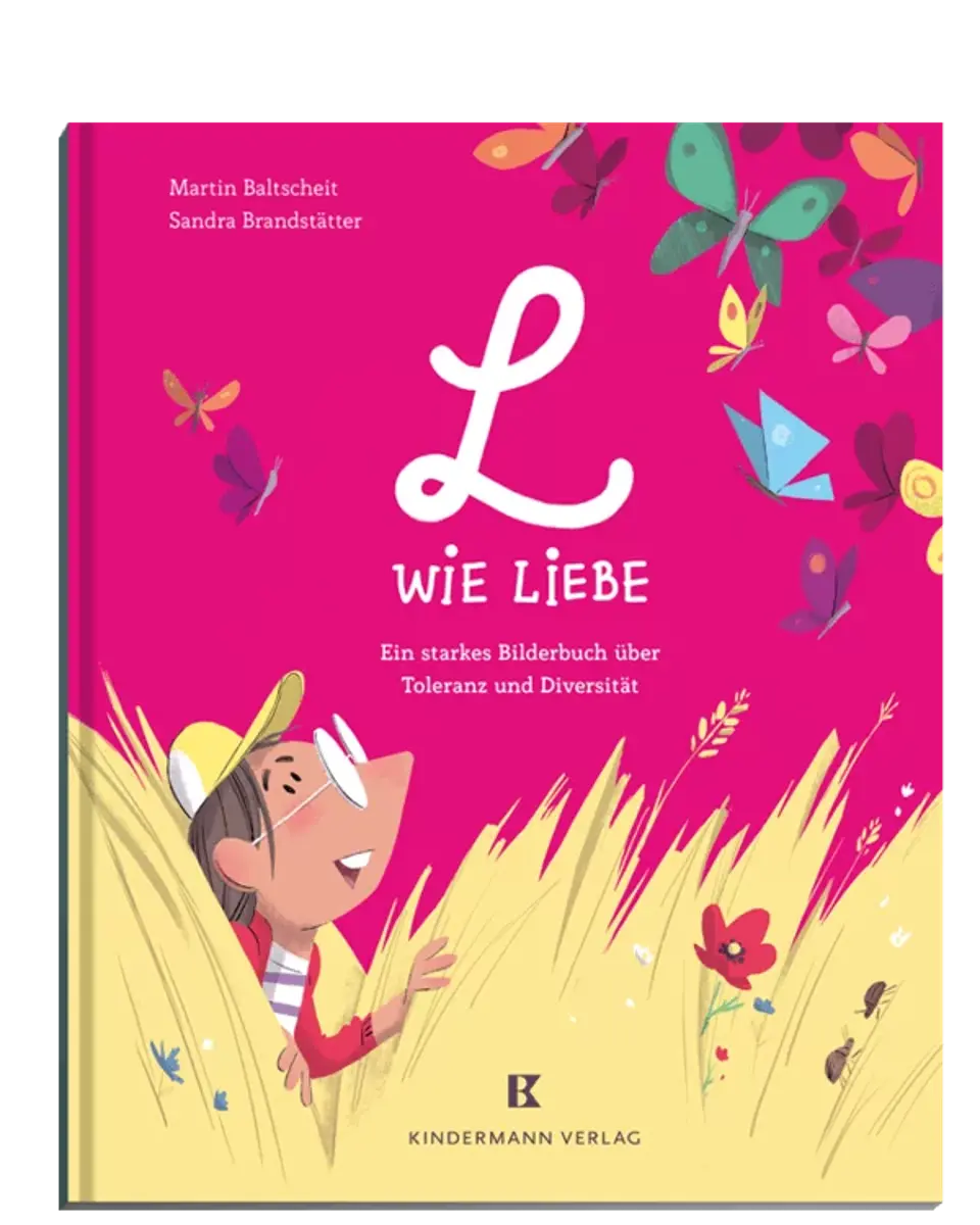 LGBT-Kinderbücher: Martin Baltscheit - L wie Liebe; Kindermann Verlag