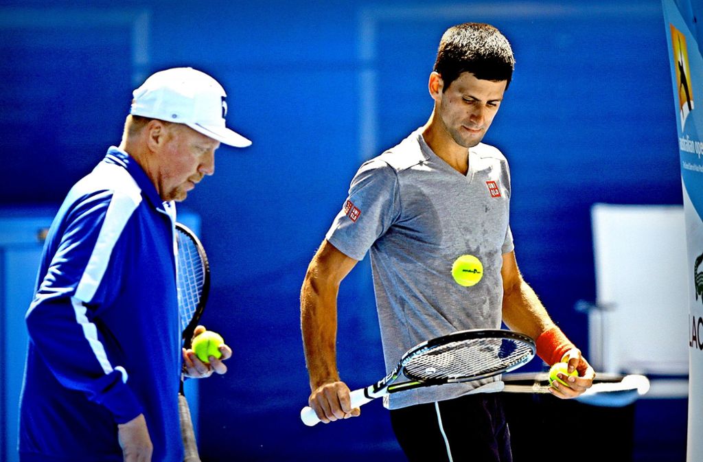 Von 2013 bis 2016 coachte er den serbischen Spitzenspieler Novak Djokovic, . . .