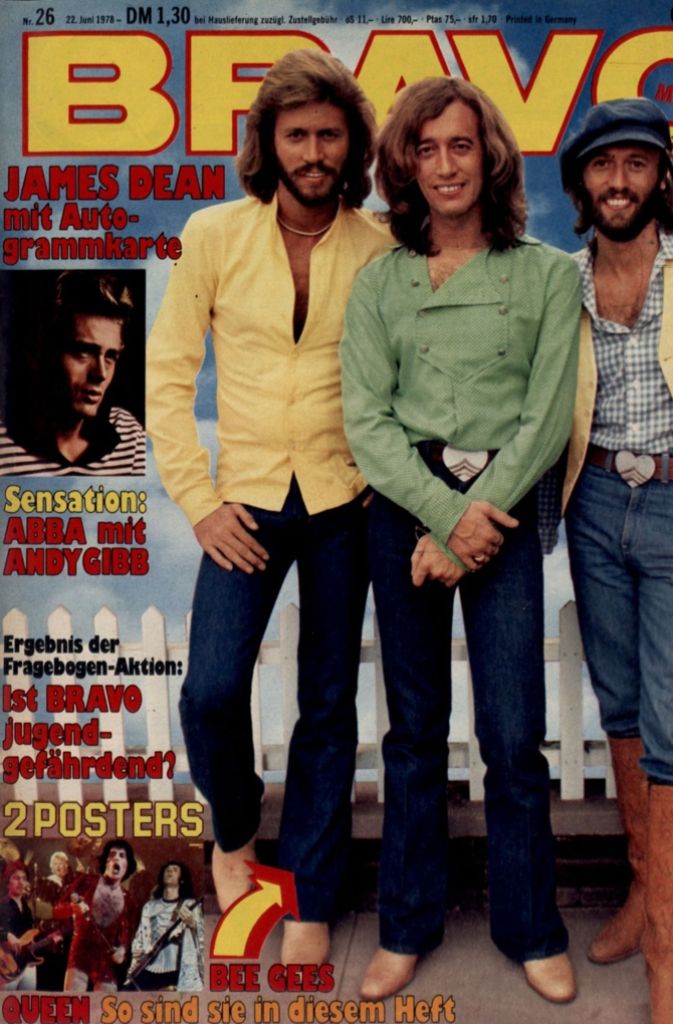 1978: US-Pop-Band Bee Gees.
