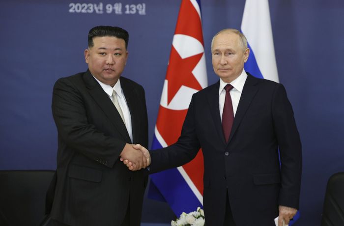Kim verspricht Putin Unterstützung im Krieg gegen die Ukraine