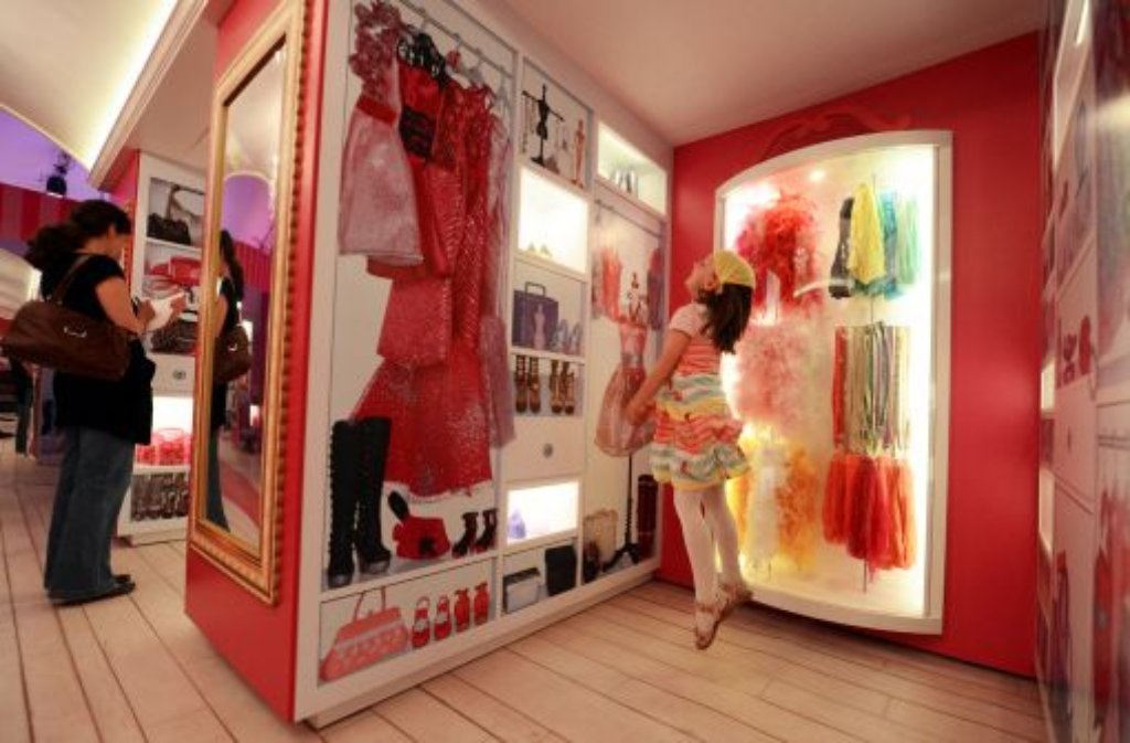 Blick in das "Barbie Dreamhouse" in Berlin, dass am Donnerstag eröffnet wurde.