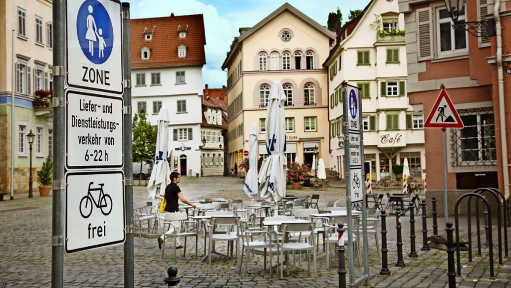 Fußgängerzone in Esslingen: Keine Autos in der guten Stube