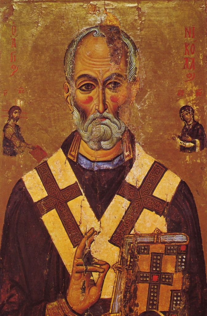 Heiliger Bischof Nikolaus von Myra: Ikone aus dem Katherinenkloster auf dem Sinai.