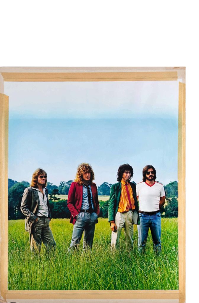 Led Zeppelin 1979: Pressefoto für ihre Rückkehr auf die Bühne beim britischen Knebworth-Festival