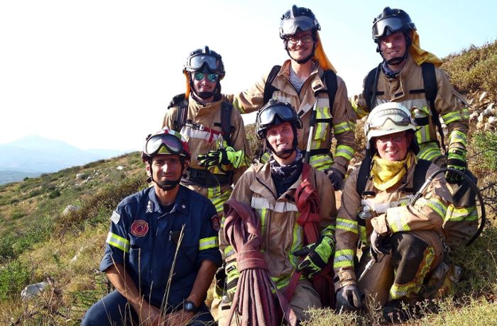 Gärtringer Feuerwehrmänner auf Lehrgang in Griechenland