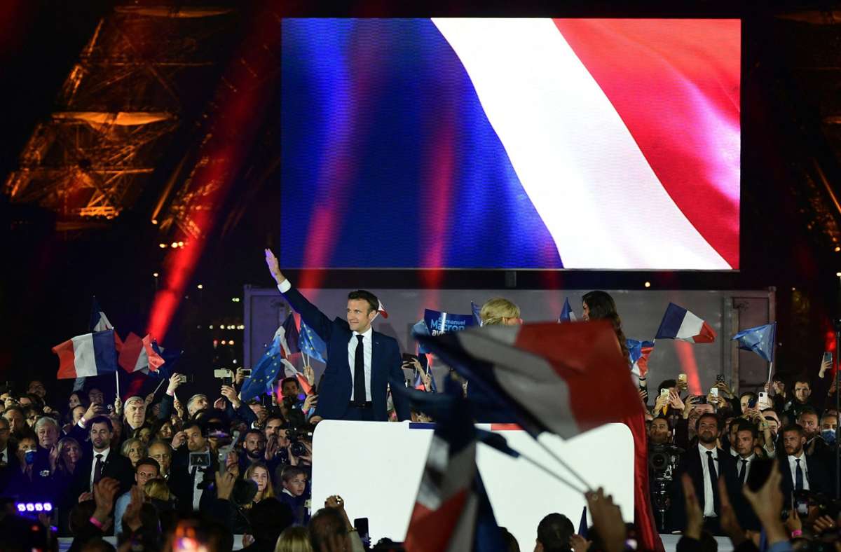 Macron hat sich gegen die rechtsnationale marine Le Pen durchgesetzt.