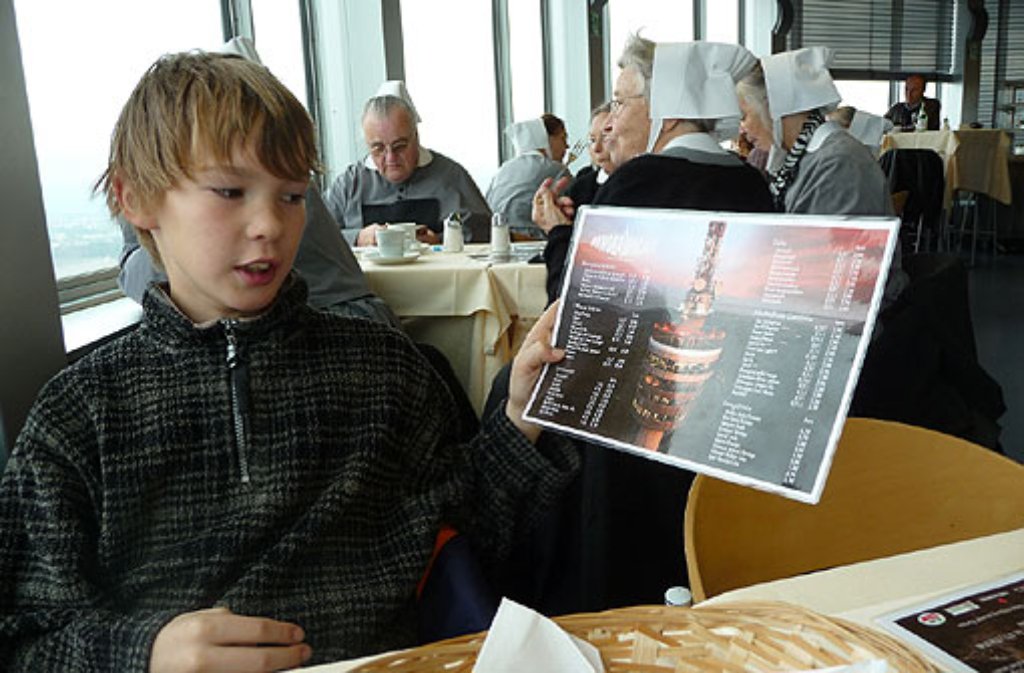 Fernsehturm im Fernsehturm: Dieses Foto hat Eckart Maier 2009 im Turmkorb-Restaurant geschossen.
