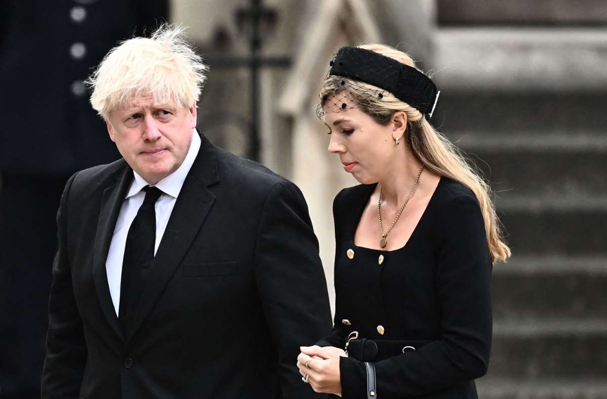 Der frühere britische Premierminister Boris Johnson und seine Frau Carrie