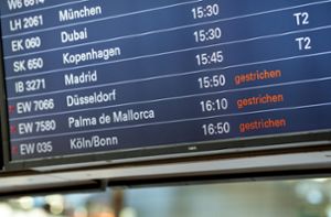 Zahlreiche Flugausfälle bei Lufthansa-Tochter