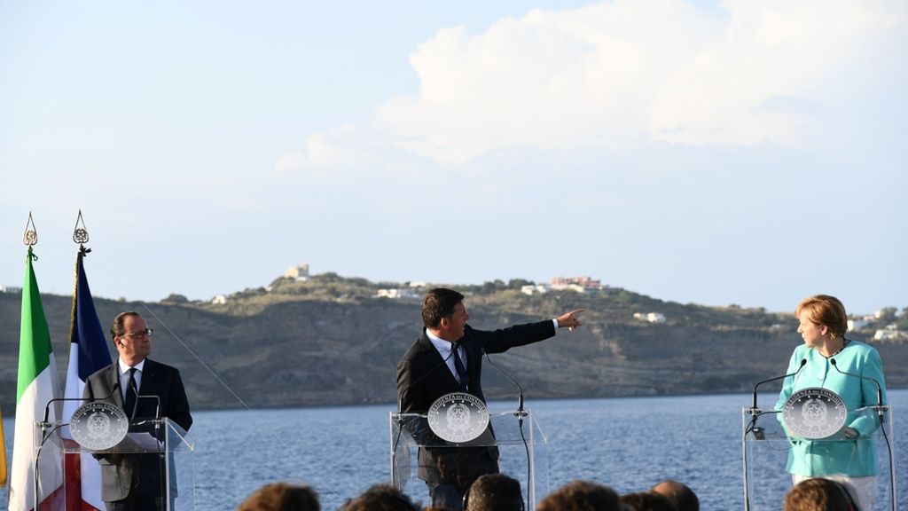 Kommentar zum Merkel, Renzi und Hollande: Drei auf einem Boot