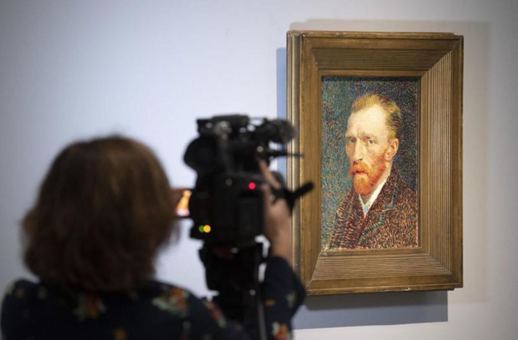 Berühmtes Selbstporträt von Vincent van Gogh aus dem Jahr 1887.
