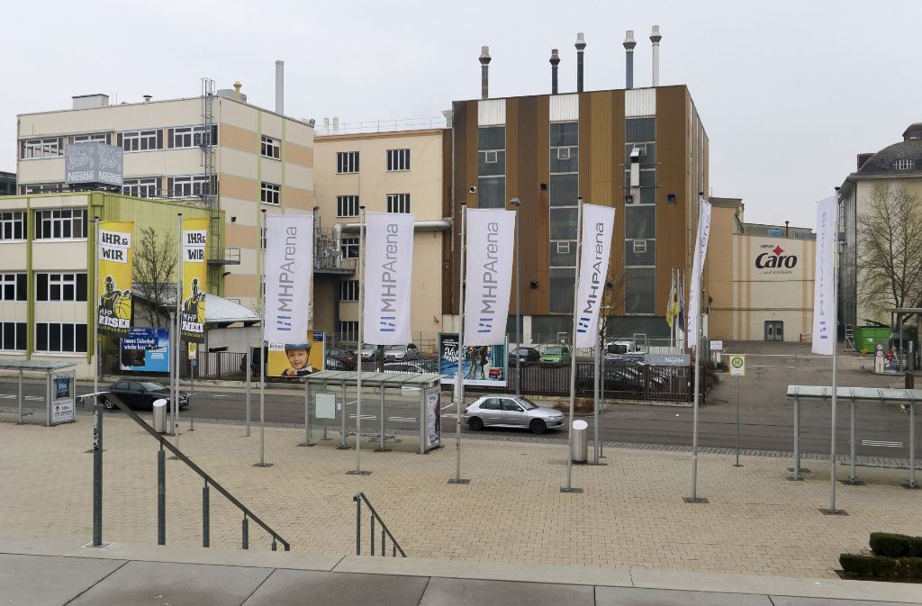 Das Caro-Werk befindet sich in unmittelbarer Nachbarschaft der Ludwigsburger MHP-Arena, in der die Bundesliga-Basketballer der Stadt ihre Heimspiele austragen.