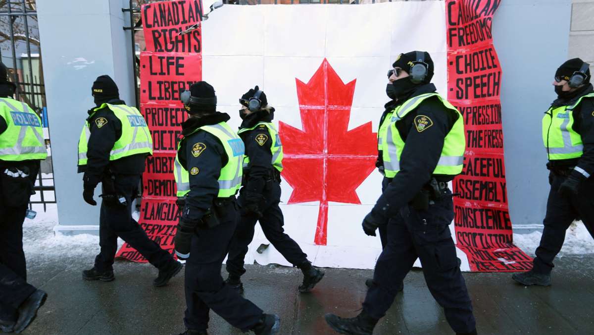 Trucker-Protest in Kanada: Ottawa ruft die Bundespolizei zu Hilfe