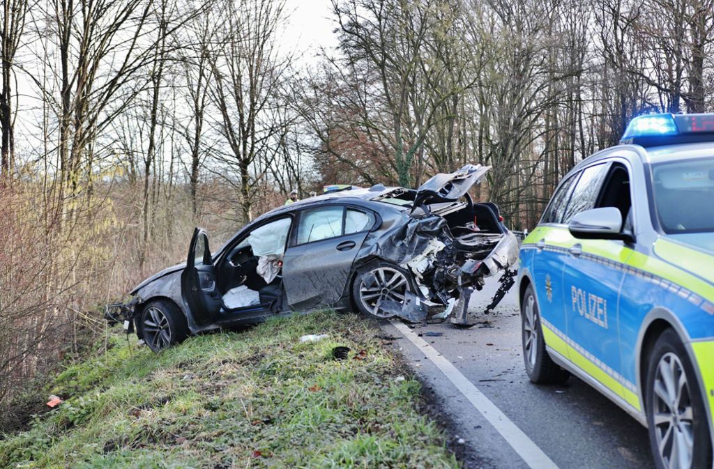 Bei Kirchberg im Rems-Murr-Kreis hat es am Donnerstag einen spektakulären Unfall gegeben.