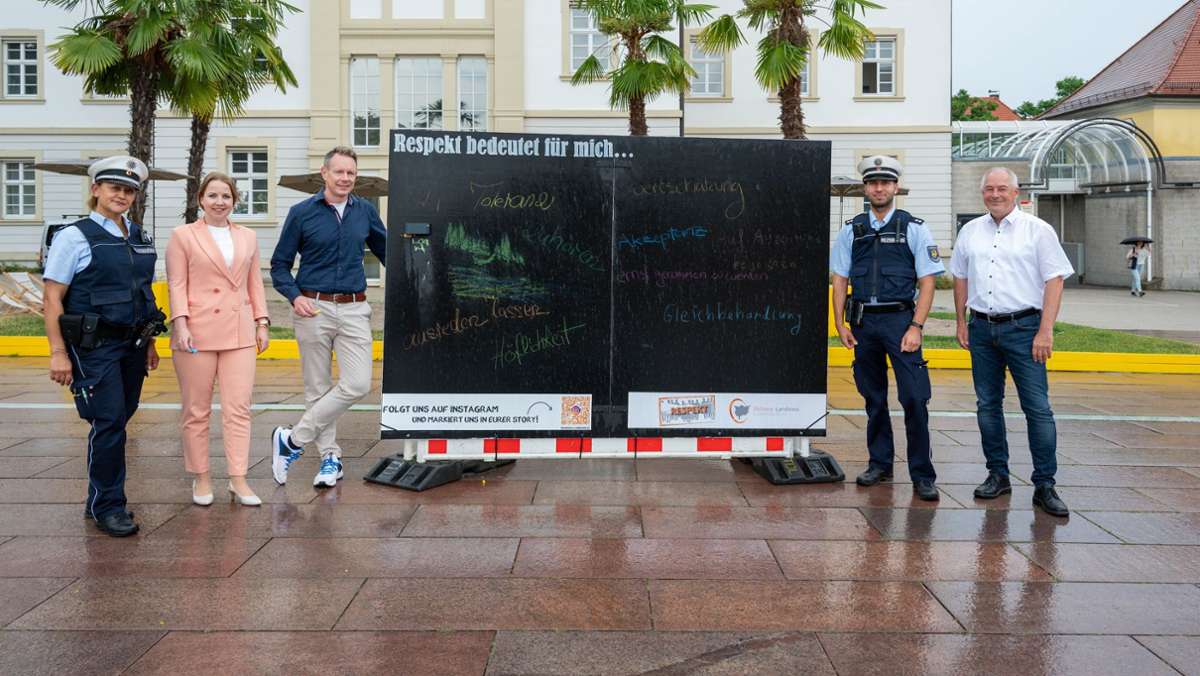 Aktion in der Barockstadt: Respekt-Kampagne in Ludwigsburg
