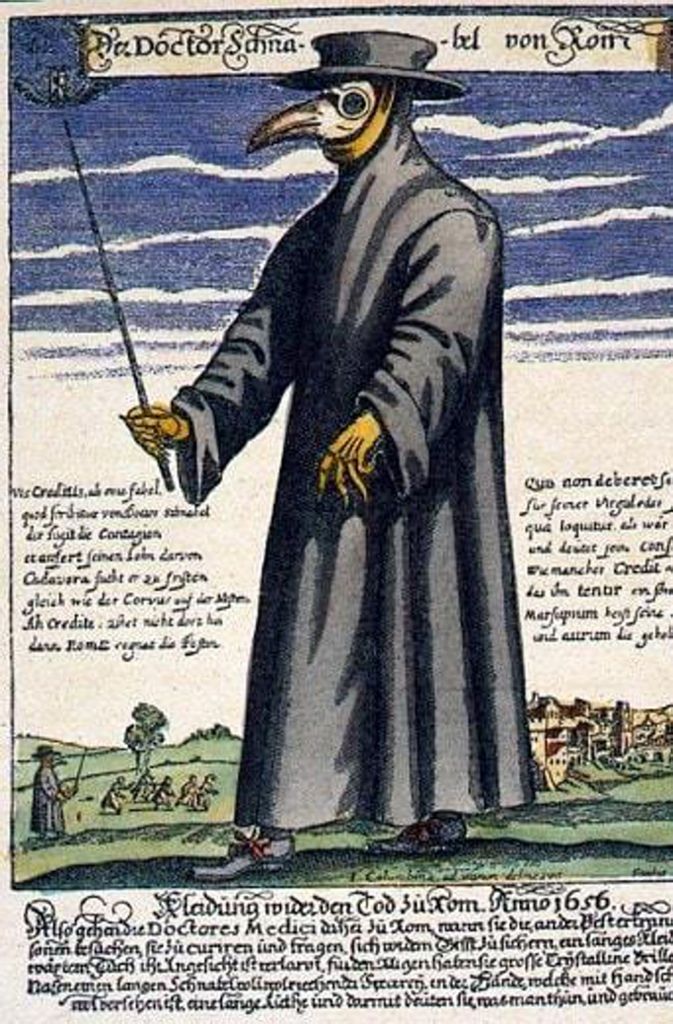 Ein mittelalterlicher Pest-Arzt.
