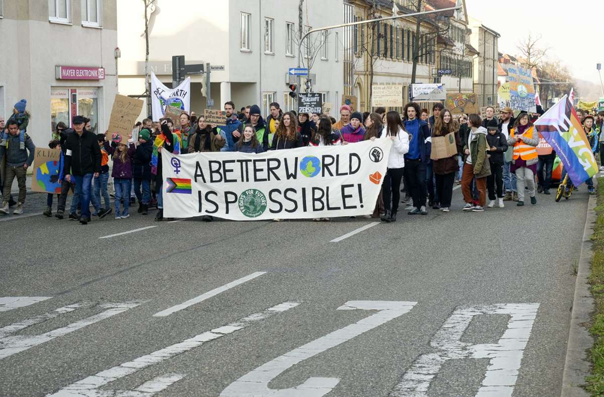 Klima-Demo in Ludwigsburg