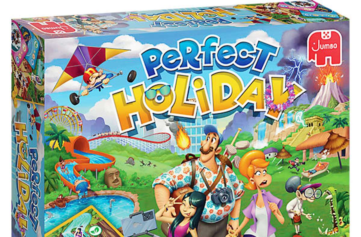 Die Spieler schlüpfen bei „Perfect Holiday“ in die Rolle von Familienmitgliedern, die durch schlaues Ausspielen von Karten das Beste aus ihrem Urlaub herausholen, 2 bis 6 Spieler, ab 8 Jahren