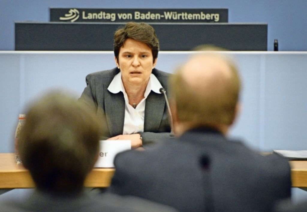 Zwei Stunden im Zeugenstand: Ex-Ministerin Tanja Gönner (CDU) vor dem Ausschuss zum „schwarzen Donnerstag“ Foto: dpa