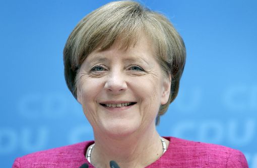 Hat derzeit gut lachen: Angela Merkel punktet derzeit bei den Bürgern wieder mit ihrem Image als Stabilitätsanker in der rauen See der Weltpolitik. Foto: AP