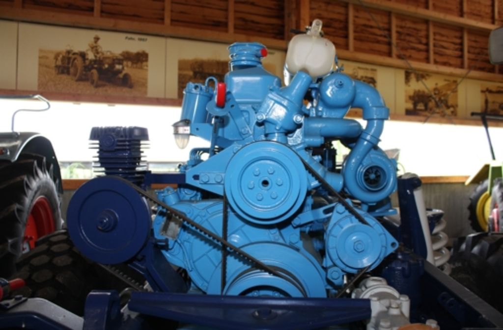 Für Detail-Interessierte: der Motor des Unimogs.