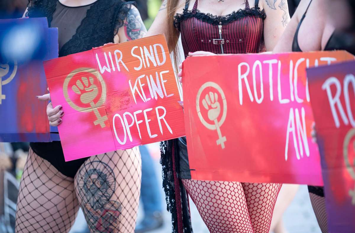 Prostituierten-Demo in Stuttgart