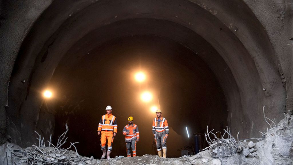 Stuttgart 21: Tunneldurchbruch in Untertürkheim ist geschafft