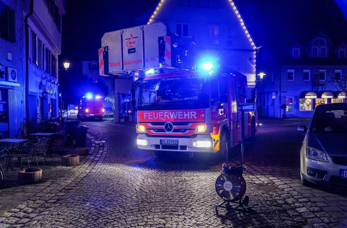 Brand in Wohnung am Esslinger Ottilienplatz