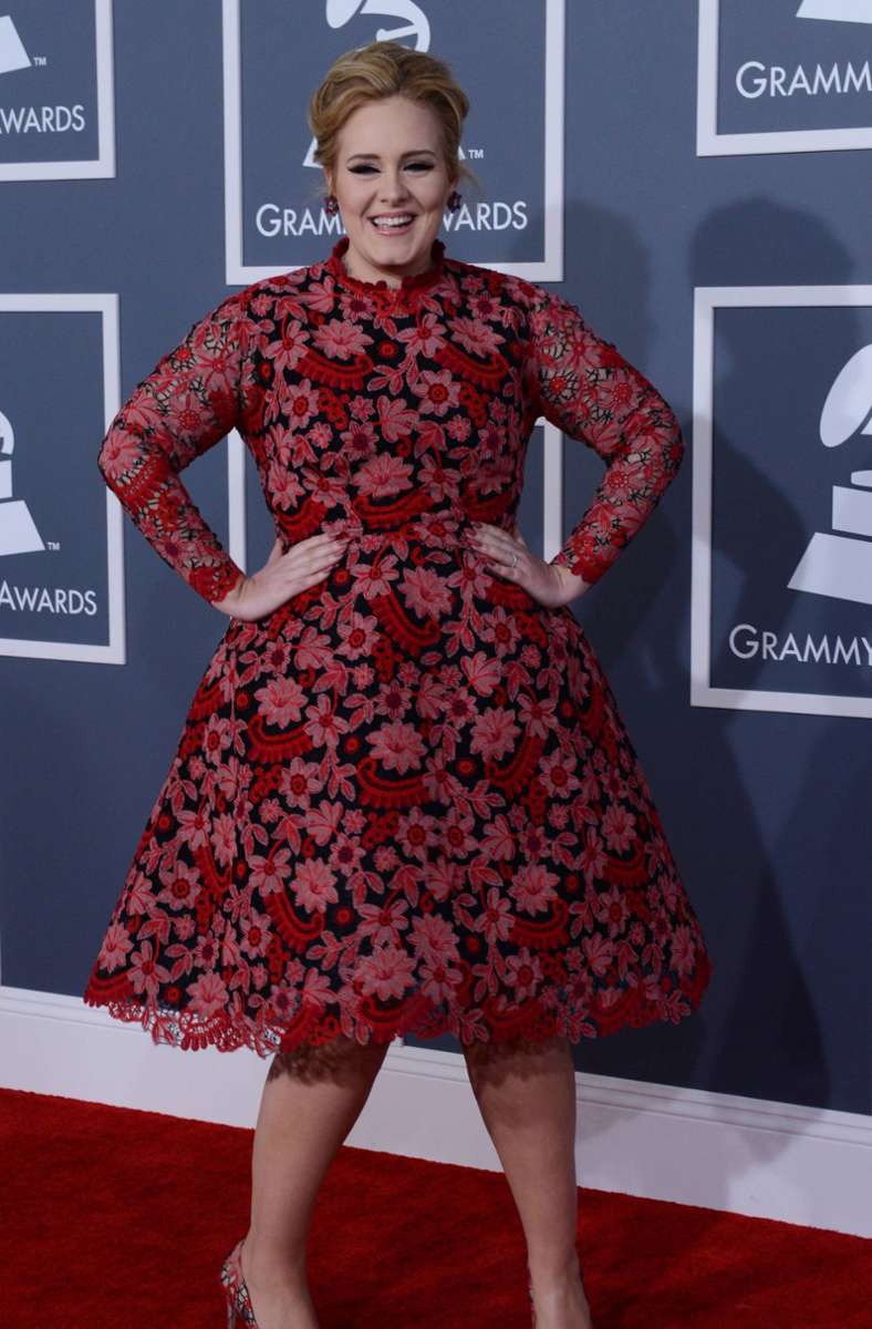 Adele bei den Grammy Awards 2013 in Los Angeles