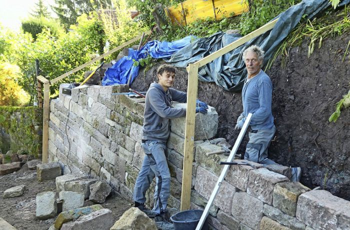 Trockenmauern in Wangen: Kleindenkmal bleibt erhalten