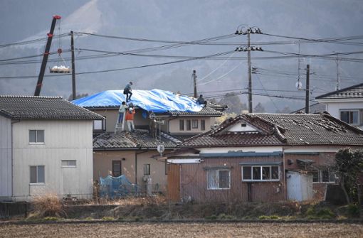 Ein schweres Erdbeben hat Fukushima erschüttert. Foto: AFP/CHARLY TRIBALLEAU