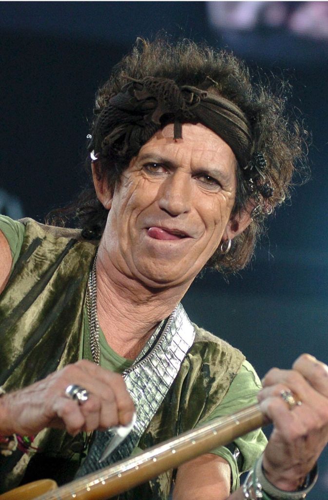 Eindrücke aus dem bewegten Rockstarleben Keith Richards’: 2007 bei einem Konzert in Budapest