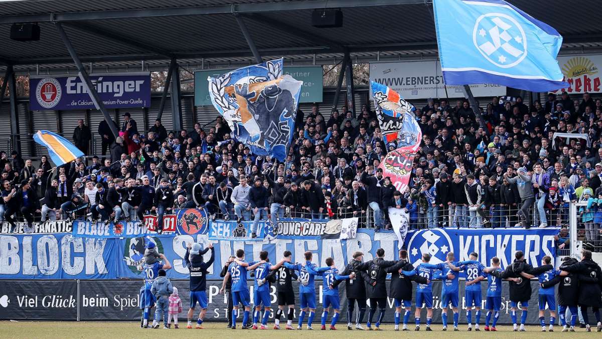 Stuttgarter Kickers: Warum die Blauen in Liga fünf die Zuschauer anziehen