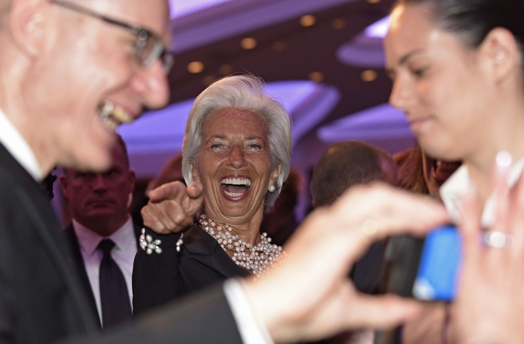 waren auch IWF-Chefin Christine Lagarde...