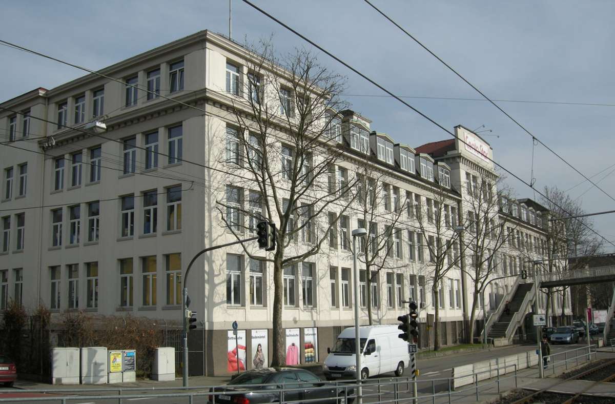 Das heutige Gebäude der ehemaligen Schokoladenfabrik Eszet in Untertürkheim.