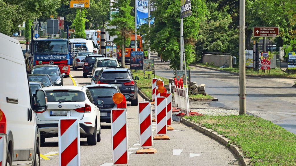 Bauarbeiten in Ludwigsburg: Die Hauptverkehrsader soll leiser werden
