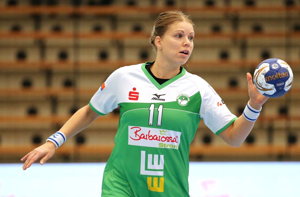 Einer der Top-Torjägerinnen der Handball-Bundesliga: Linkshänderin Michael Hrbkova von Frisch Auf Göppingen.