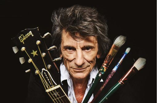 Musiker und Maler: Der Dokumentarfilm „Ronnie Wood – Somebody up there likes me“ kommt dem  Gitarristen der Rolling Stones sehr nahe Foto: Eagle Rock Films/Andy Muggleton