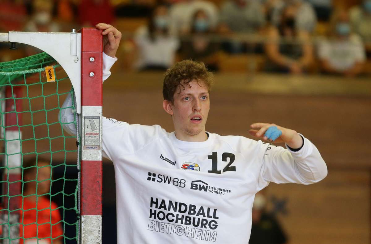 Konstantin Poltrum wechselte vom HSC 2000 Coburg zur SG BBM. Der Torwart hielt in der Saison 2020/21 die meisten Siebenmeter in der Handball-Bundesliga.