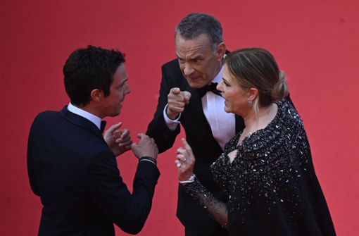 Sind Tom Hanks und Rita Wilson etwa sauer? Nein, ... Foto: AFP/ANTONIN THUILLIER