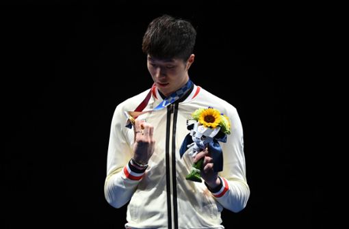 Nach der Goldmedaille für Edgar Cheung sollen einige Fans in Hongkong die chinesische Hymne ausgebuht haben. Foto: imago images/Xinhua/Zhang Hongxiang