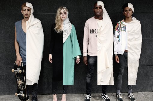 Zwei Modewelten treffen aufeinander - Fotograf Norman Munyendo will mit Development of Fashion zeigen, dass Kleidung nur oberflächlich ist. Was zählt ist der Mensch. Foto: Munyendo