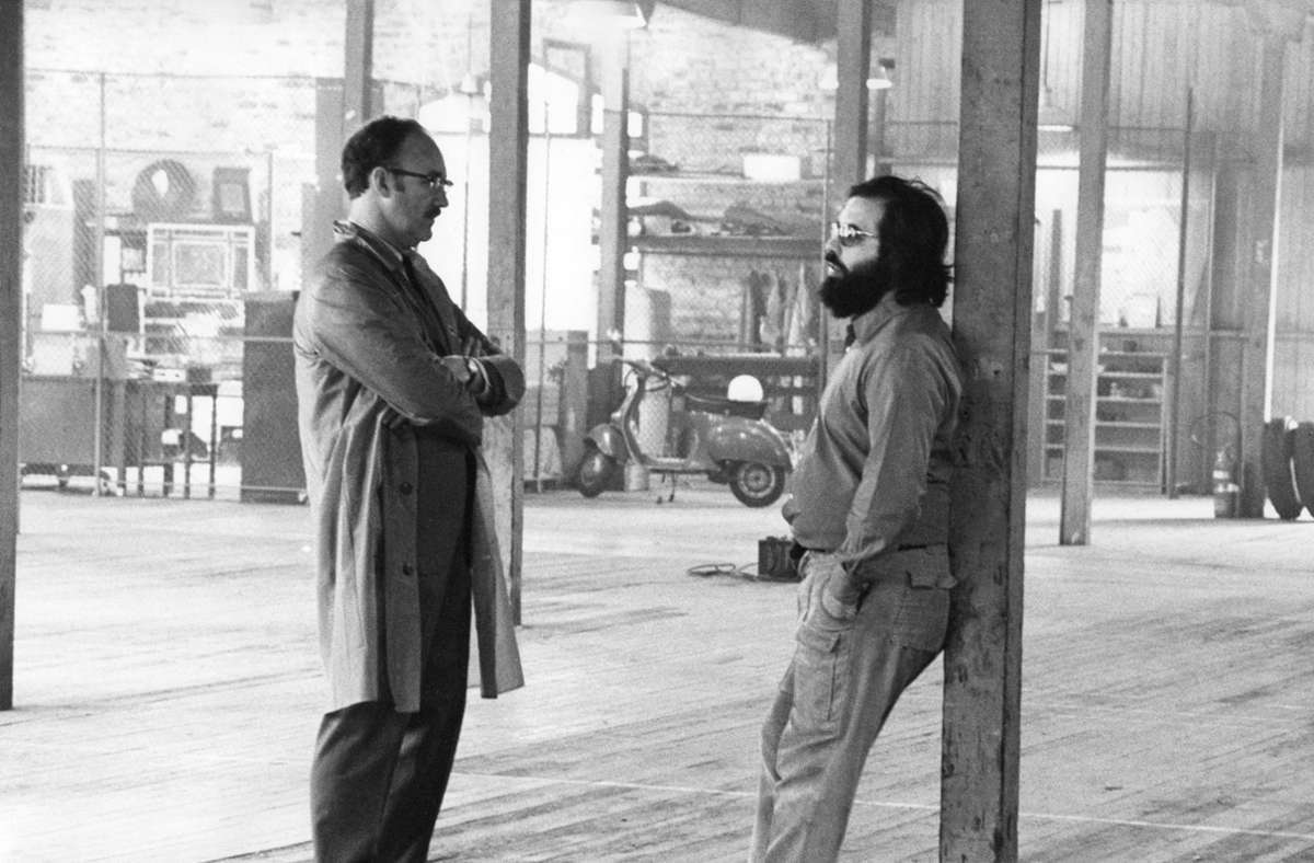 „Der Dialog“ (1974): Gene Hackman mit dem Regisseur Francis Ford Coppola