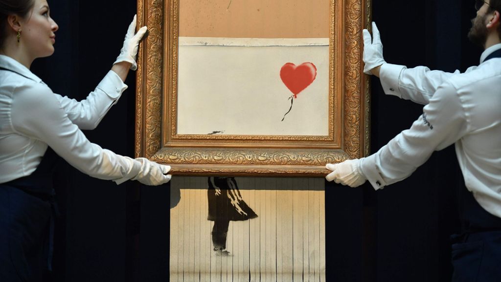 Stuttgarter Staatsgalerie: Banksys Schredderbild kommt dauerhaft nach Stuttgart