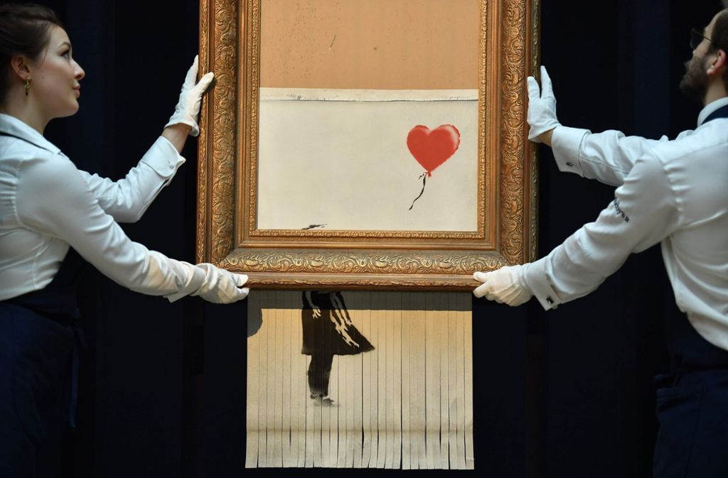 Schon bald in der Stuttgarter Staatsgalerie: „Girl With Balloon“ Foto: AFP