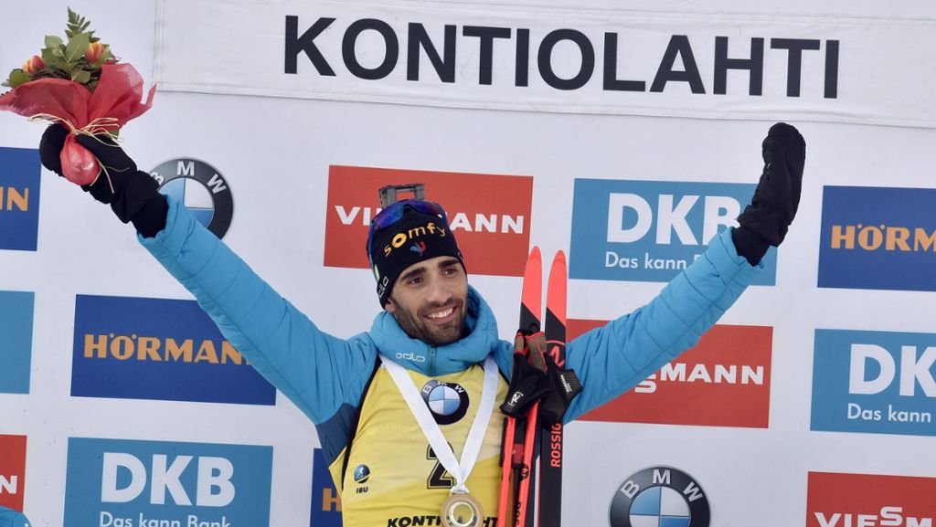Biathlon in Kontiolahti: Martin Fourcade gewinnt letztes Rennen seiner Karriere