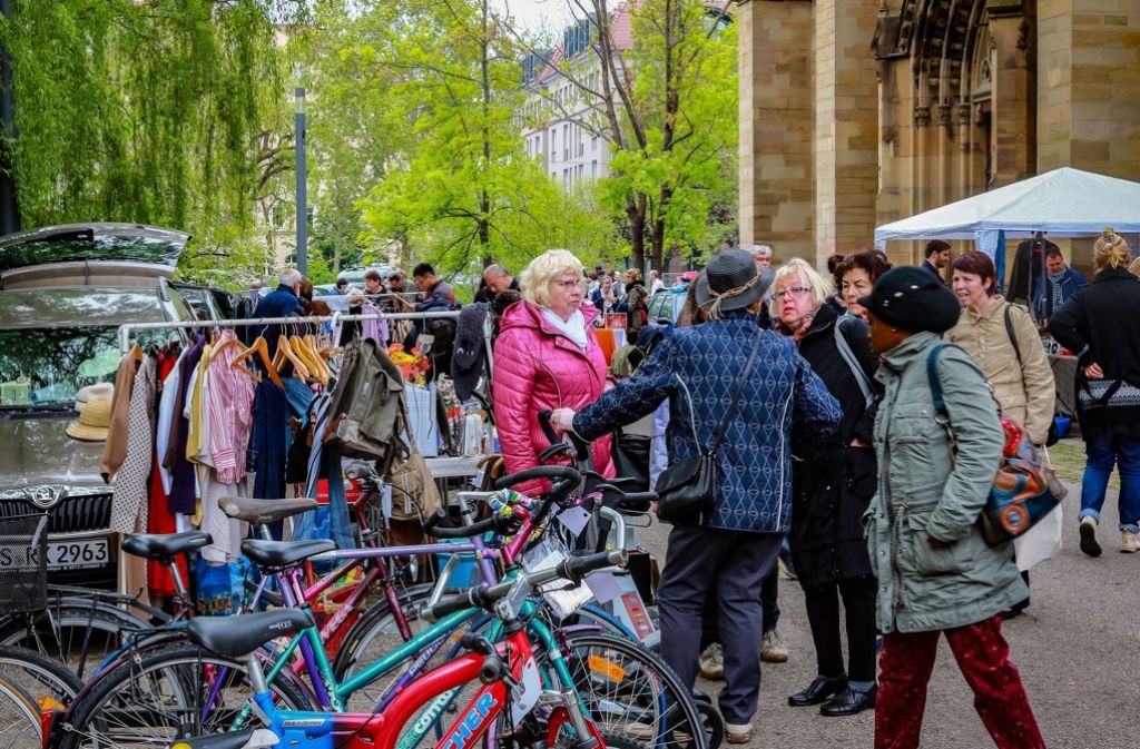 Fahrräder, Kleider, Krimskrams – der Flohmarkt ist ein Fundus