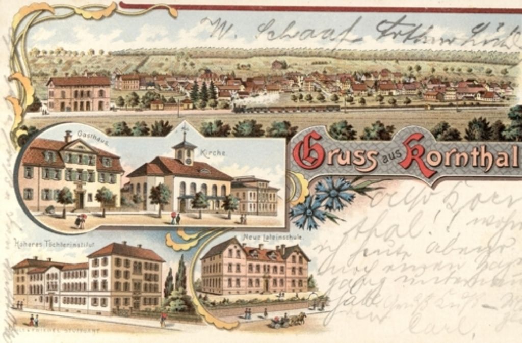Diese Karte aus Korntal ist am 25. Juni 1901 verschickt worden.